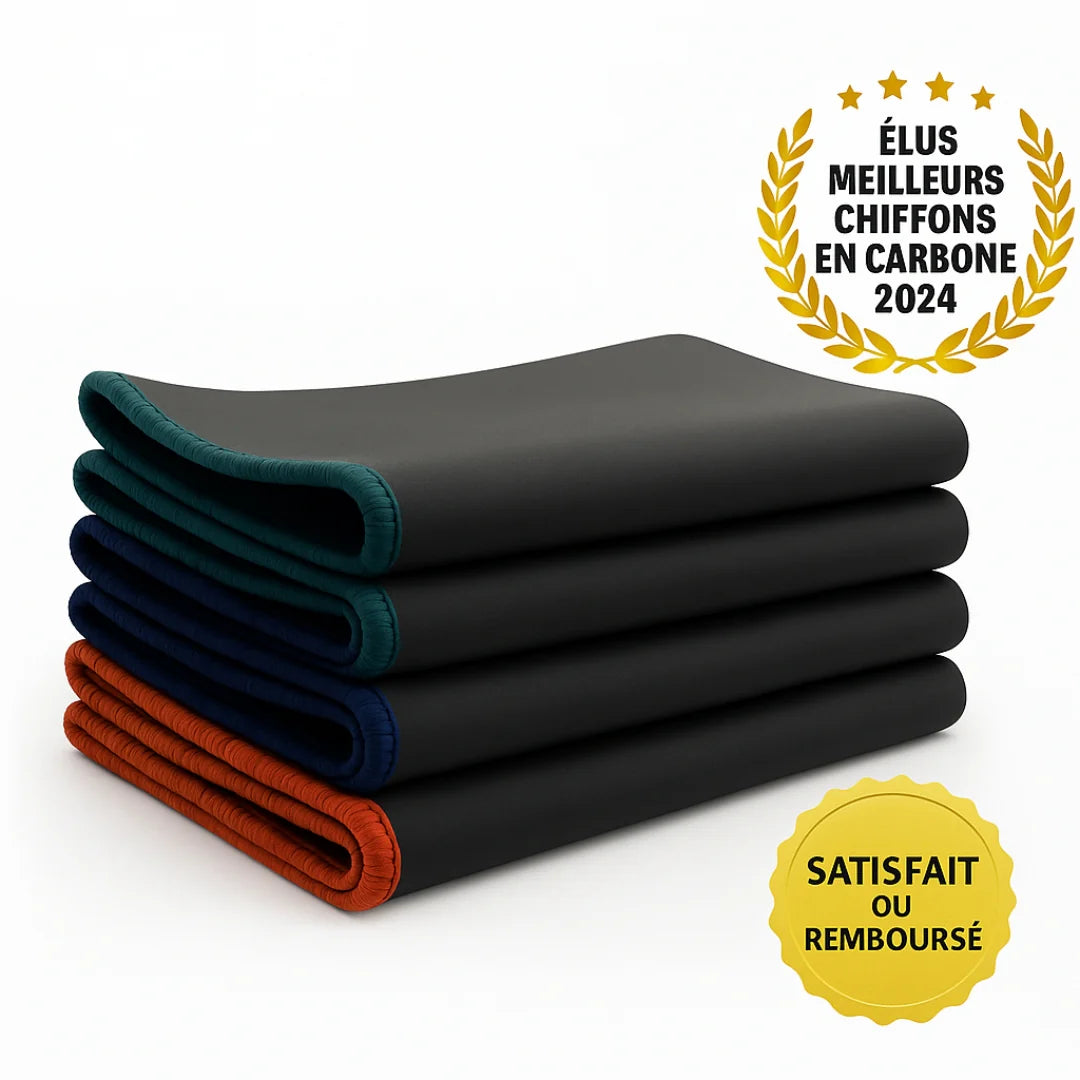 Pack de 3 Chiffons Ultra Absorbants en Fibre de Carbone